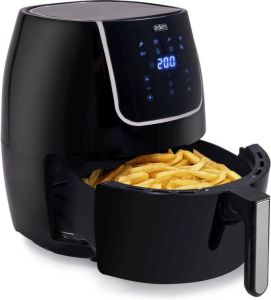 Eden Appliances Airfryer XXL Eden ED-7012 Heteluchtfriteuse XXL – Inhoud: 6 liter – Digitale bediening Braden grillen bakken roosteren én frituren tot 80% minder vet 1400gr friet