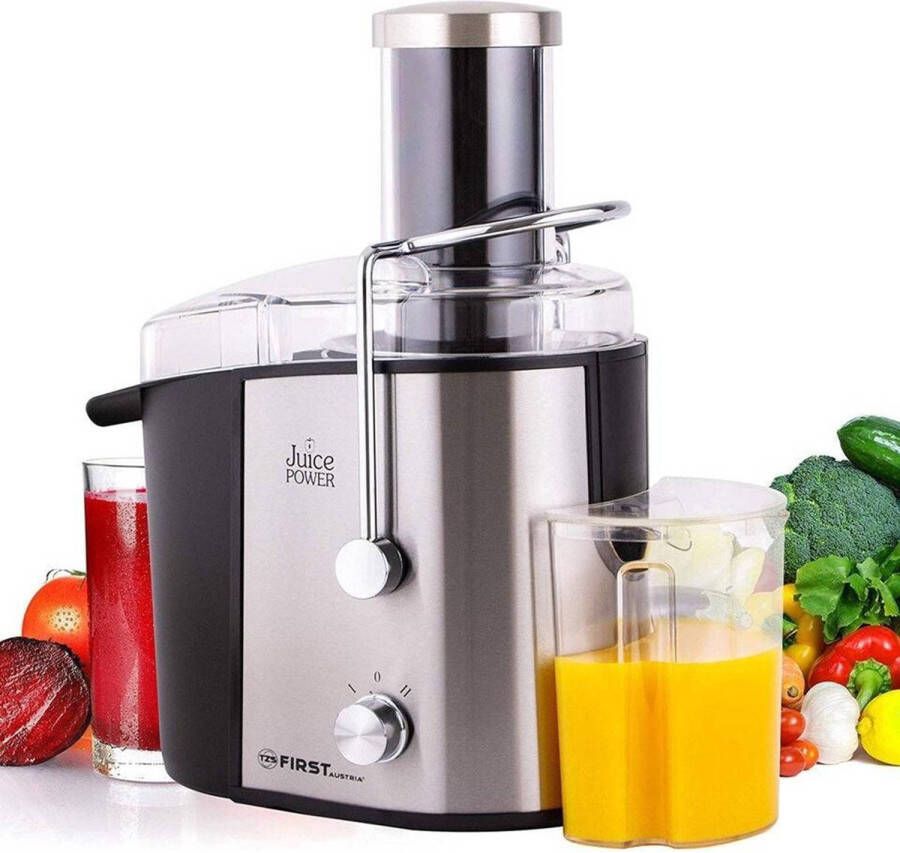 TZS FIRST AUSTRIA Sapcentrifuge Slowjuicer Juicer 750ml 2 standen RVS 800W Met Pulpcontainer - Foto 1