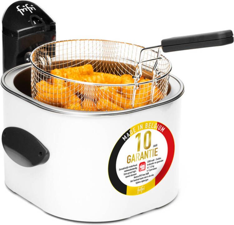 FriFri 1528 HSM2050 High Speed family metal 3200 Watt koude zone cool wall 4L friteuse met XL ronde mand