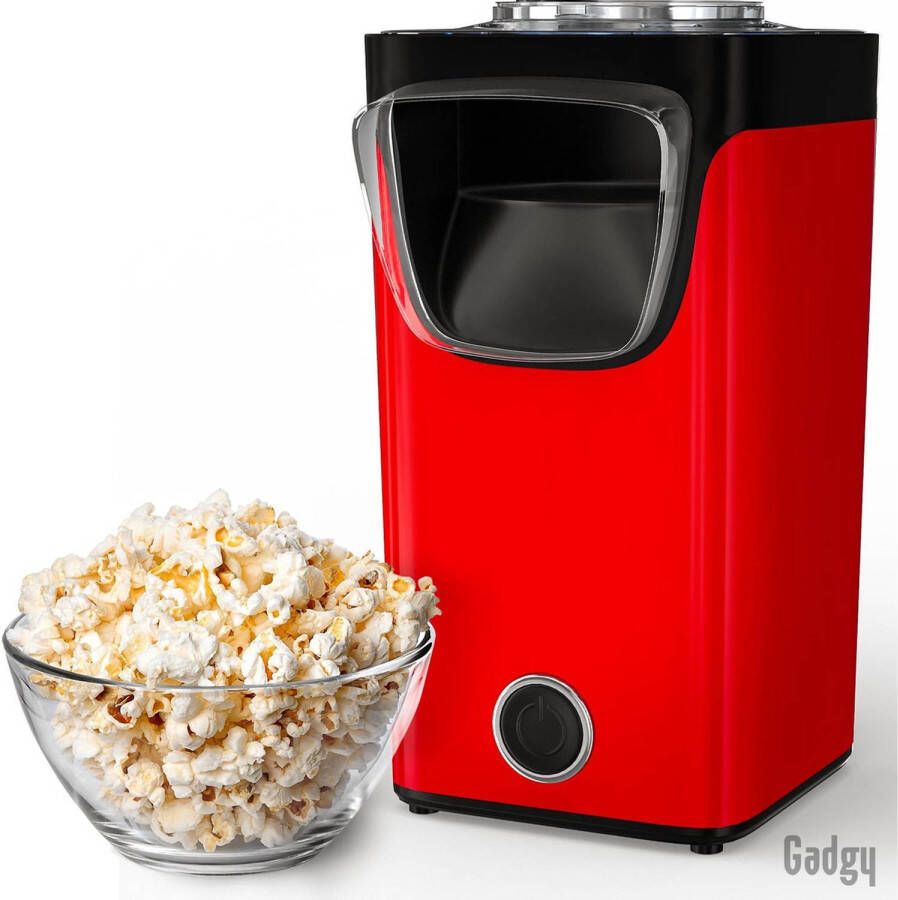 Gadgy Popcorn Machine Hetelucht Popcornmaker 1100 watt met Maatschep Popcornmakers kinderfeestje