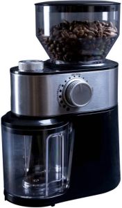 Gastronoma Koffiemolen geeft je vers gemalen bonen voor jouw favoriete koffie RVS-Zwart