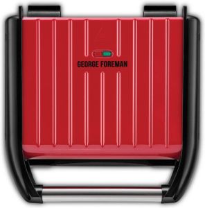 George Foreman 25040-56 Steel Grill Family Rood Contactgrill