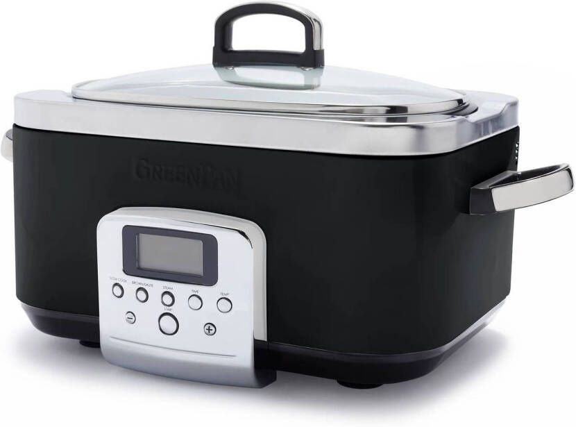 Greenpan Slowcooker 6.0 liter Black Keramische anti-baklaag