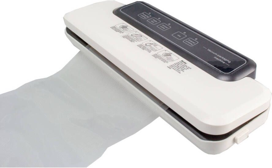 GS Quality Products Nonna vacumeermachine 110W 60KPA vacuum sealer sealapparaat incl. 10 zakken rolbreedte: 35 cm.