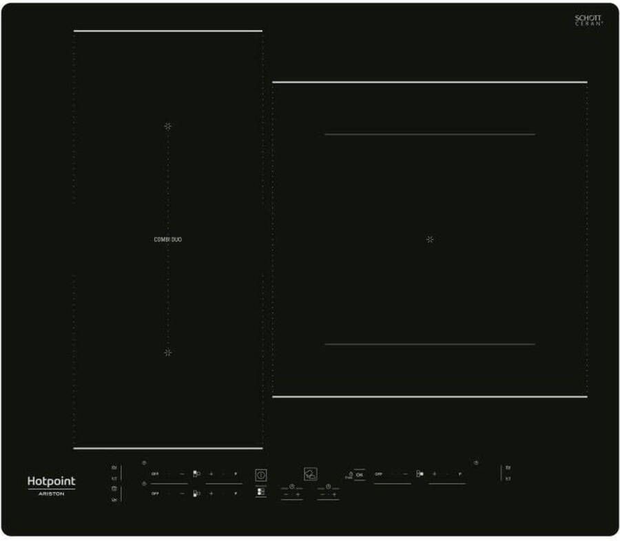 Hotpoint HB2760BNE Inductiekookplaat 3 zones 7200W totaal L 59 cmX D 51 cm Zwart