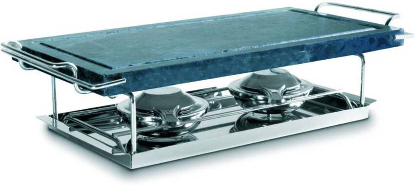 Ibili Ibilli steengrill 37 x 18 cm 2 branders - Foto 1