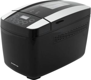 Inventum BM125 Broodbakmachine Brood 900 1200 gram 1 groot 1 dubbel bakblik 12 programma's Glutenvrij Timer 700 watt Zwart RVS