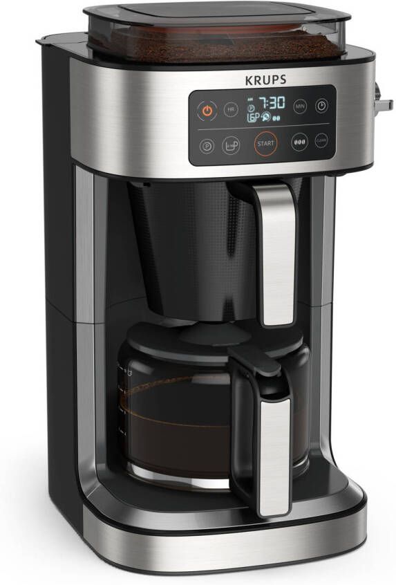 Krups Filterkoffieapparaat KM760D Aroma Partner 1 25 l geïntegreerde koffievoorraaddoos voor maximaal 400 g verse koffie