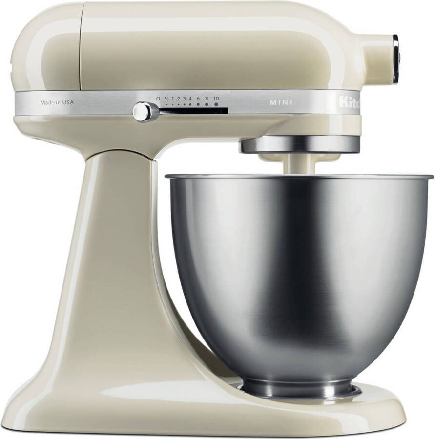 KitchenAid Standmixer Mini mixer met kantelbare kop accessoires en capaciteit van 3 3L Almond Cream