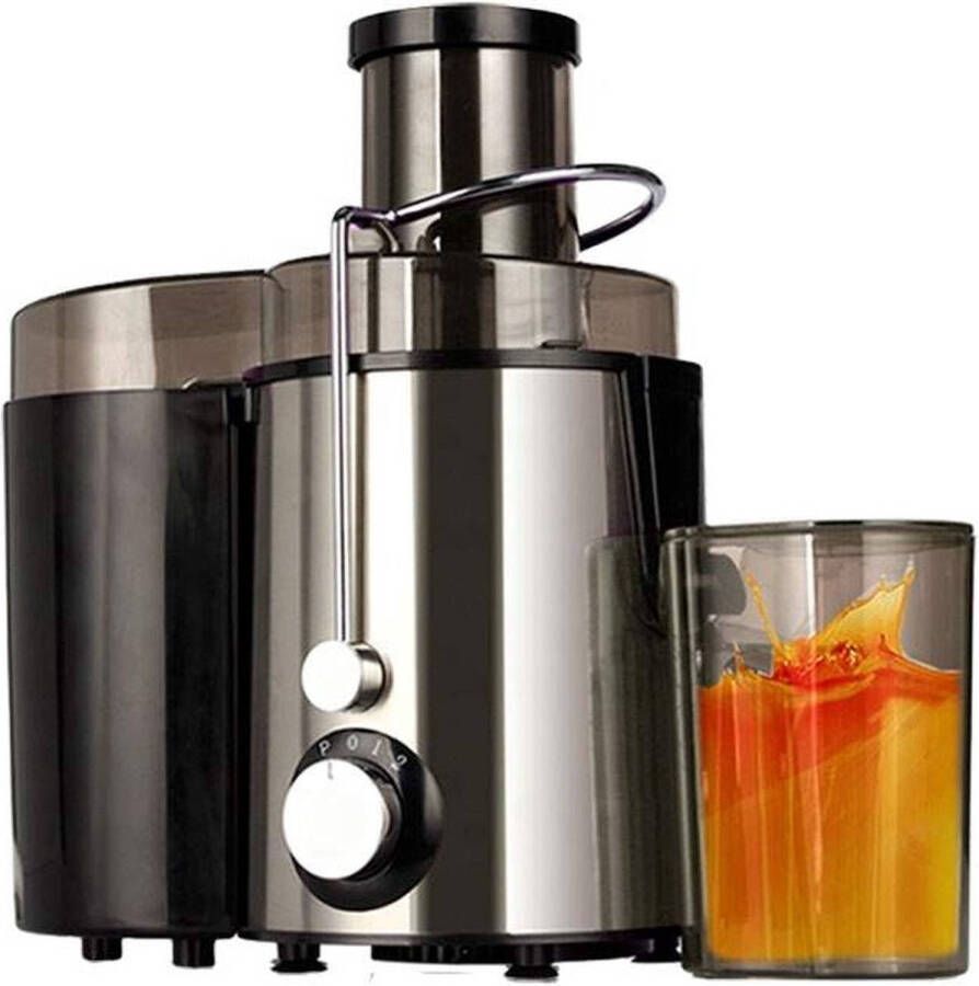 KitchenMasters Mesko Sapcentrifuge voor Groenten & Fruit Juicer met Pulpcontainer Grote Vulopening 3 snelheden 600 Watt