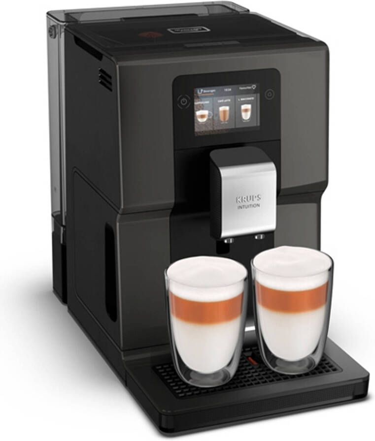 Krups Volautomatisch koffiezetapparaat EA872B Intuition Preference 3 5"-kleurentouchscreen intuïtieve gekleurde indicatielampjes