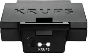 Krups Sandwichmaker FDK451 voor gegrilde aandwichtoast in driehoekig model bakplaten met antiaanbaklaag (gemakkelijk te reinigen niets brandt aan) opwarm- en temperatuurcontrolelampje