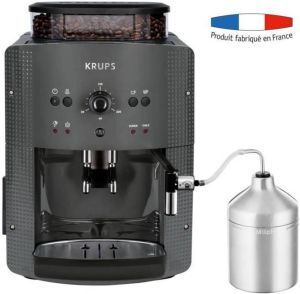 Krups YY4451FD Automatische koffiemachine met essentiÎle bonenmolen met melkopschuimer Druk 15 bar Grijs