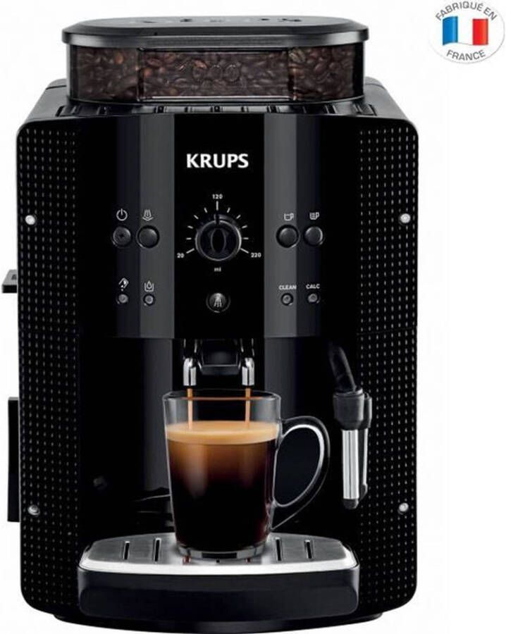 Krups Koffiemachine graan koffiemolen essentiële yy8125fd cafetiere expresso stoommondstuk cappuccino gemaakt in Frankrijk zwart