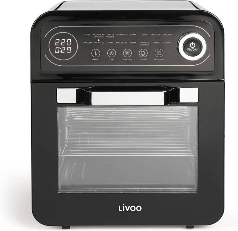 Livoo Airfryer oven 1600 W 12 L zwart - Foto 1