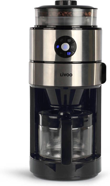 Livoo DOD173 Filterkoffiezetapparaat met geïntegreerde koffiemolen