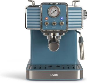 Livoo DOD174 Retro Espressomachine Petrol 15 Bar