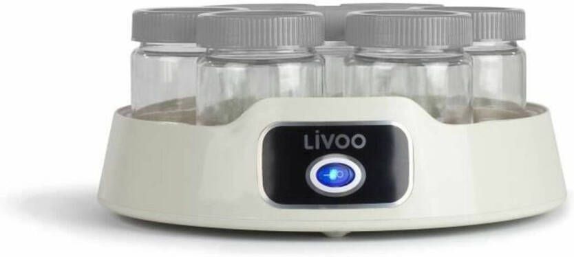 Livoo Yoghurtmaker DOP180G 14 glazen potten met schroefdeksel Inhoud per pot: 170ml