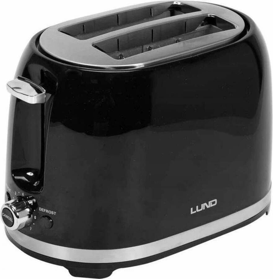 Lund Professional broodrooster Toaster voor 2 sneetjes 850W zwart - Foto 1