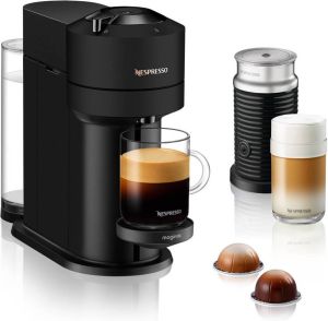 Nespresso Magimix koffieapparaat Vertuo Next + Aerocinno (Zwart)