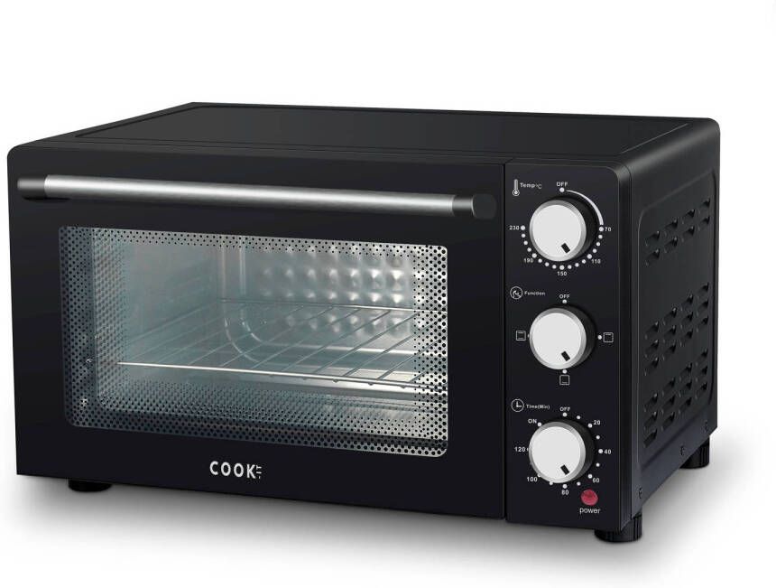 Media Evolution COOK-IT Mini Oven 21L Vrijstaande Heteluchtoven 4 Extra's 230°C 120min Timer
