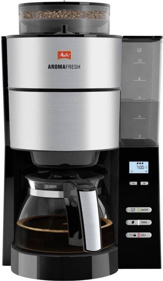 Melitta Aromafresh Filter-koffiezetapparaat Geïntegreerde koffiemolen Zwart