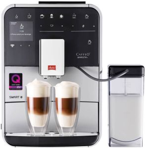Melitta Volautomatisch koffiezetapparaat Barista T Smart F 83 0-101 zilver 4 gebruikersprofielen &18 koffierecepten naar origineel italiaans recept