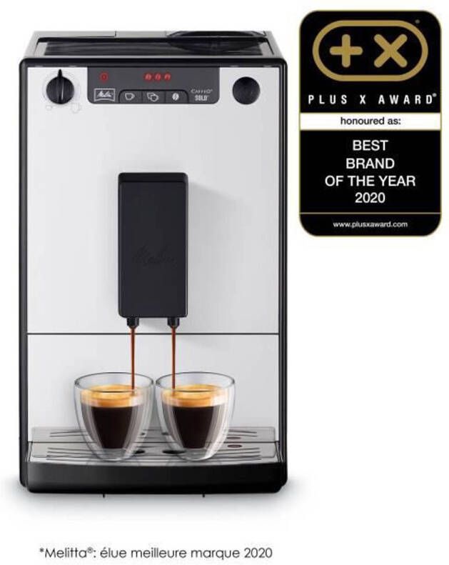 Melitta Volautomatisch koffiezetapparaat Solo 950-666 Pure Silver aromatische koffie & espresso met slechts 20 cm breedte