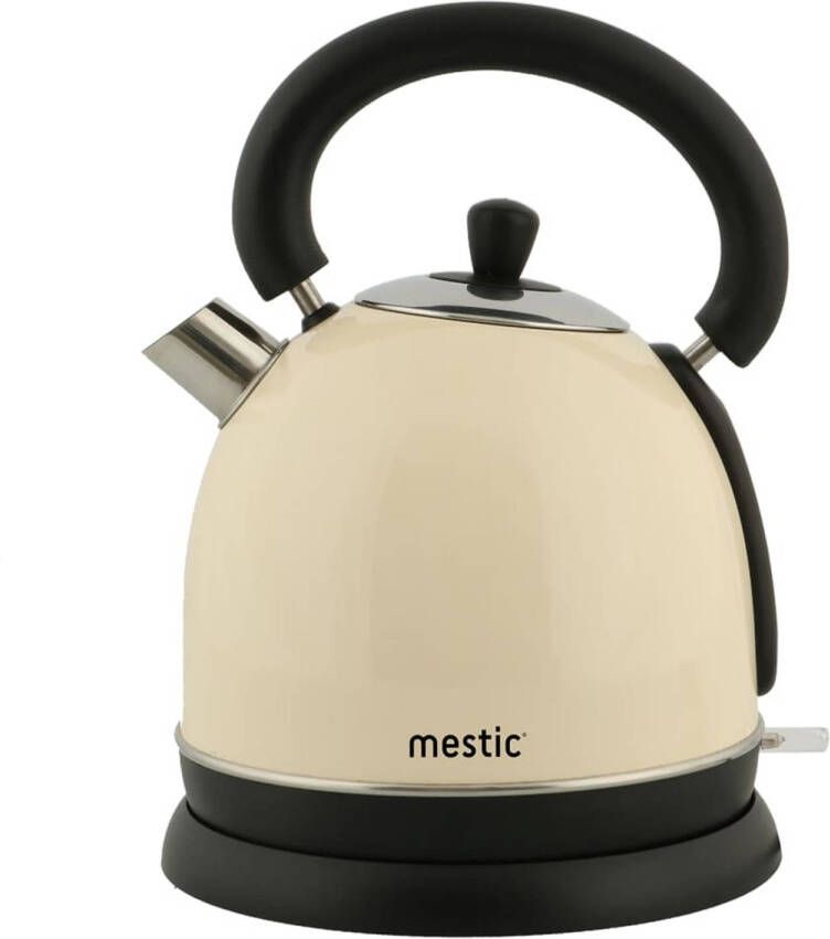 Mestic Waterkoker Mwc-180 Retro 1 8 L Crèmekleurig En Zwart