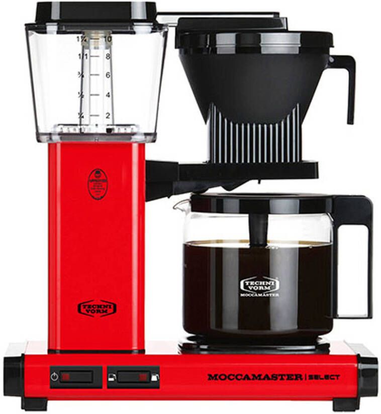 Moccamaster Douwe Egberts filterkoffiezetapparaat KBG Select rood 1 25L
