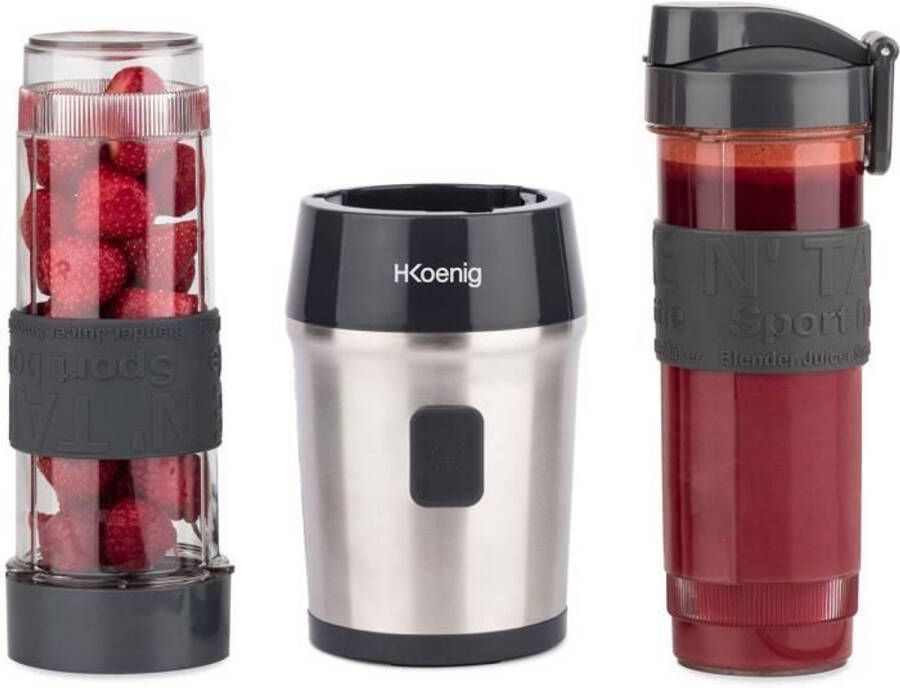 H.KOENIG H. Koenig SMOO9 Blender To Go met drinkbekers