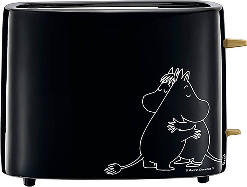 Moomin 19140003 Keramisch broodrooster 2 sneetjes 875W zwart