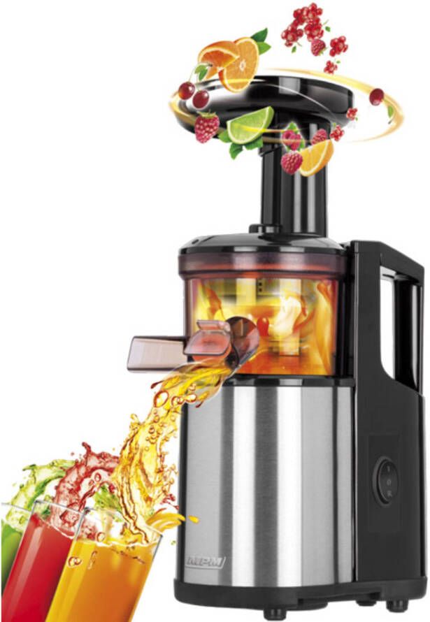MPM Slow Juicer Sapcentrifuge RVS 1 Liter Slowjuicer