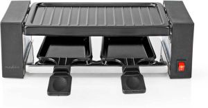 Nedis Gourmet Raclette Grill 2 Personen Spatel Anti-aanbak laag Rechthoek