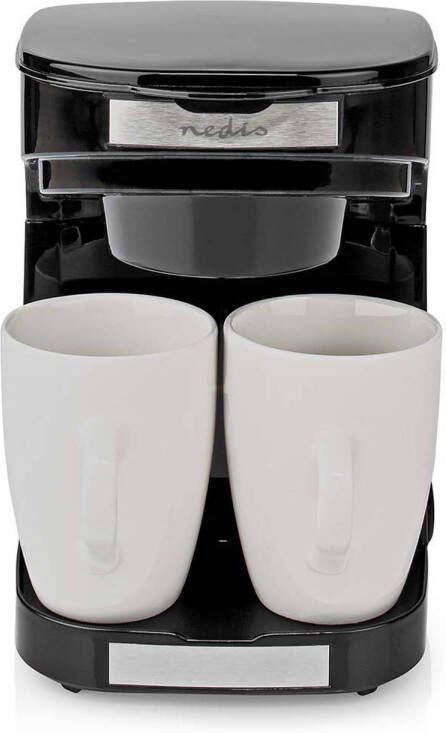 Nedis Koffiezetapparaat Filter Koffie 0.25 l 2 Kopjes Zwart - Foto 1