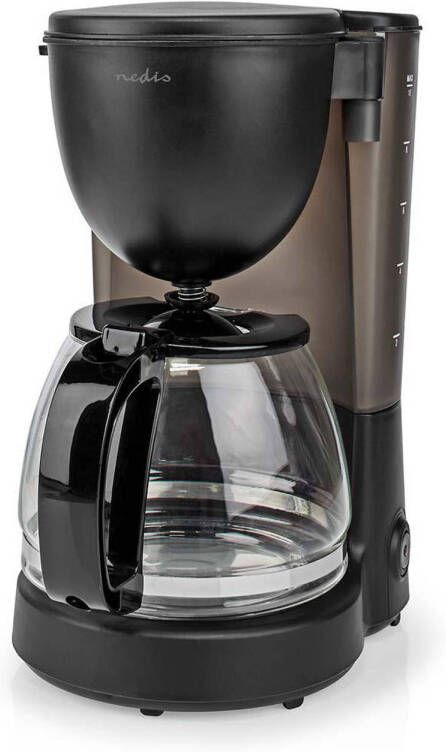 Nedis Koffiezetapparaat Filter Koffie 1.25 l 10 Kopjes Warmhoudfunctie Zwart - Foto 1
