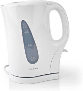Nedis Waterkoker 1.7 l Kunststof Wit Strix -controller Droogkookbeveiliging