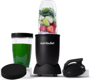 NutriBullet Exclusive Blender 900 Watt Smoothie Maker Incl. To Go Accessoires & Digitaal Receptenboek Zwart