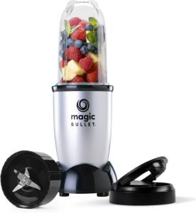 NutriBullet Magic Bullet Compact 4-delig 200 Watt Blender Zilver