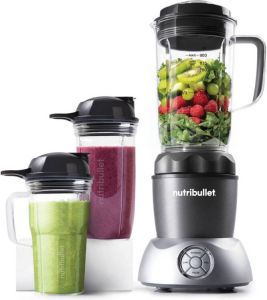 NutriBullet Select 2.0 10-delig 1000 Watt Blender To Go Drinkbekers Warme en Koude Bereidingen Grijs