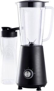 Orange85 Blender smoothie ice crusher Blender to go 1 liter met Beker Zwart Glas