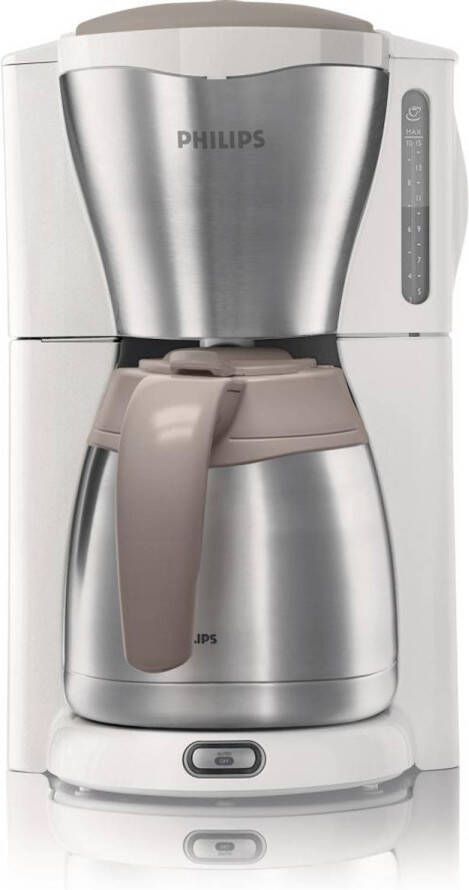 Philips Filterkoffiezetapparaat Café Gaia Hd7546 00 Wit metaal