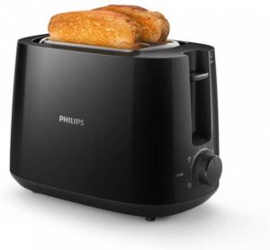Philips Toaster HD2581 90 Daily Collection geïntegreerde opzethouder voor broodjes 8 bruiningsgraden zwart