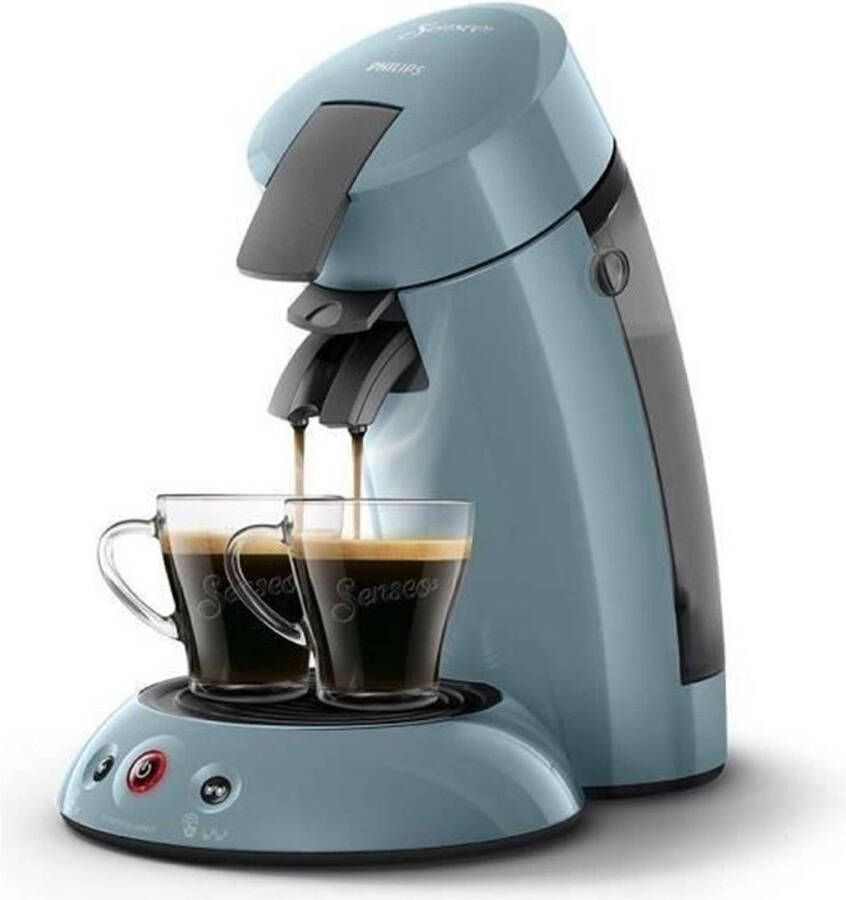 Philips HD6553 21 SENSEO ORGINAL koffiepadmachine Aromabooster Crema plus 1 of 2 kopjes Blauwgrijs