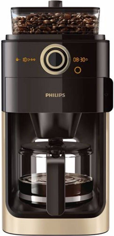 Philips Grind & Brew Koffiezetapparaat met geïntegreerde koffiemolen en timer