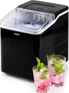 PRIMO PR407IB IJsblokjesmachine IJsblokmaker met IJsschep 1 6L 12kg 24u 9 min. Zwart