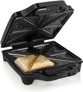 Princess 127006 Sandwich Maker Supreme XXL Tosti apparaat Groot bakoppervlak Uitneembare platen 1600Watt 4 tosti's