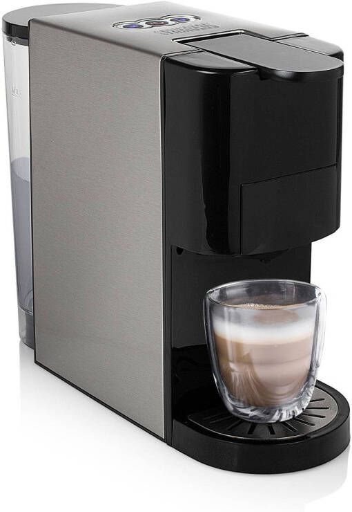 Princess 249450 Multi Capsule Koffiezetapparaat Staal 4-in-1 19 bar geschikt voor meerdere koffiesoorten