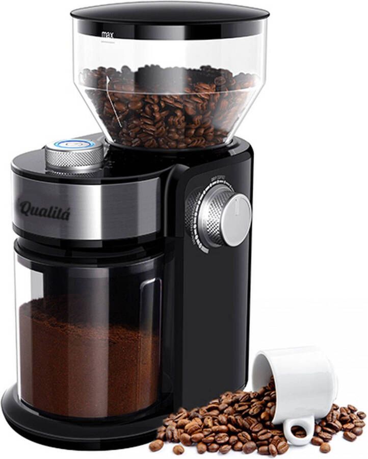 Qualita Qualitá Elektrische Koffiemolen – Coffee grinder – Bonenmaler - Foto 1