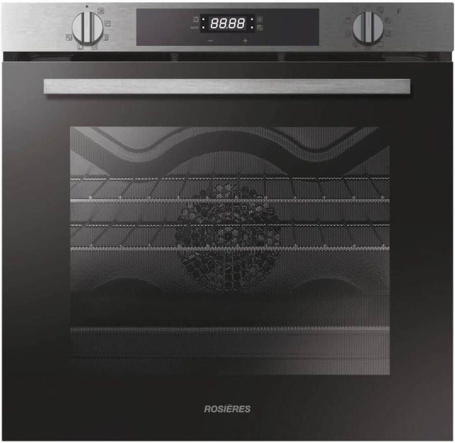 ROSIÈRES Inbouw pyrolyse oven met pulswarmte ROSIERES RFC3OP5579IN zwart koude deur 60x60x57 cm - Foto 1